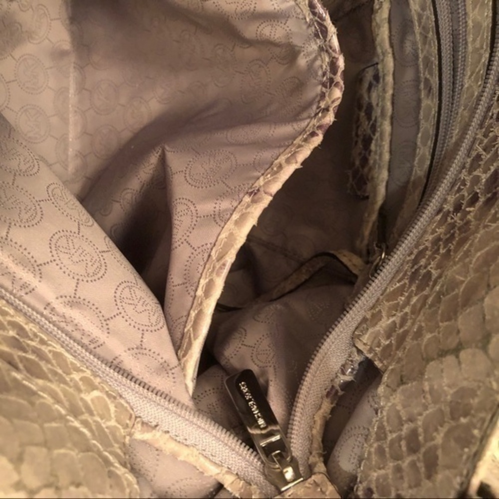 Michael kors python snakeskin embossed two way bag - image 13